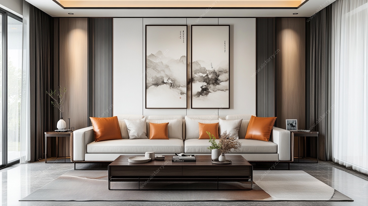 现代简约风客厅室内设计