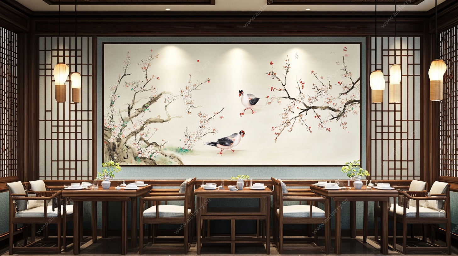 中式餐厅雅致用餐空间