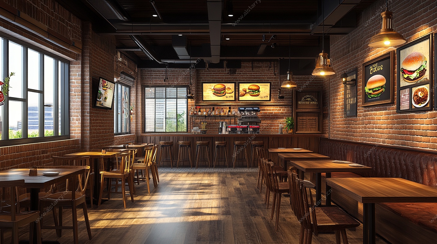 复古风餐厅室内空间设计