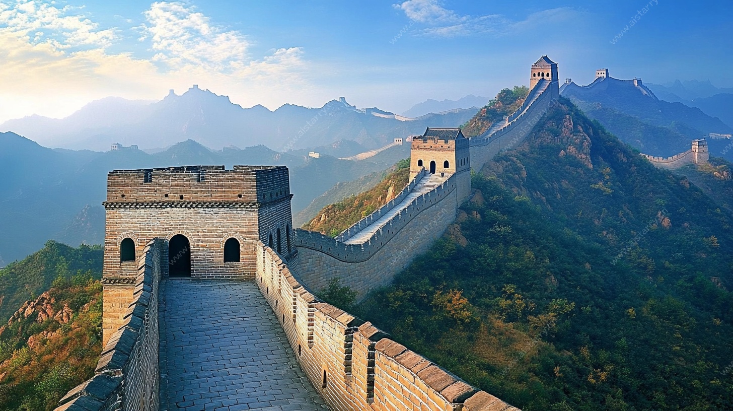 壮丽长城全景风光图