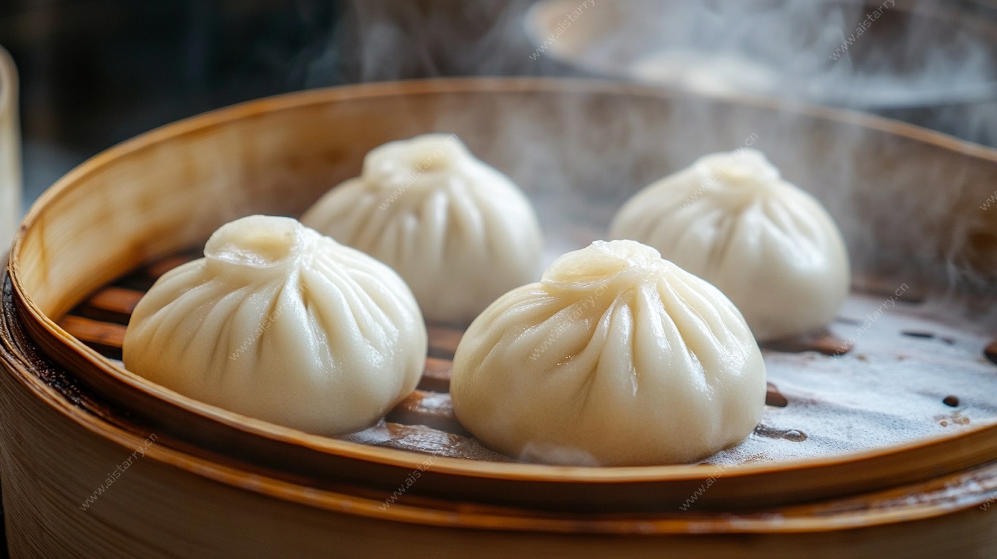 蒸笼里的美味小笼包