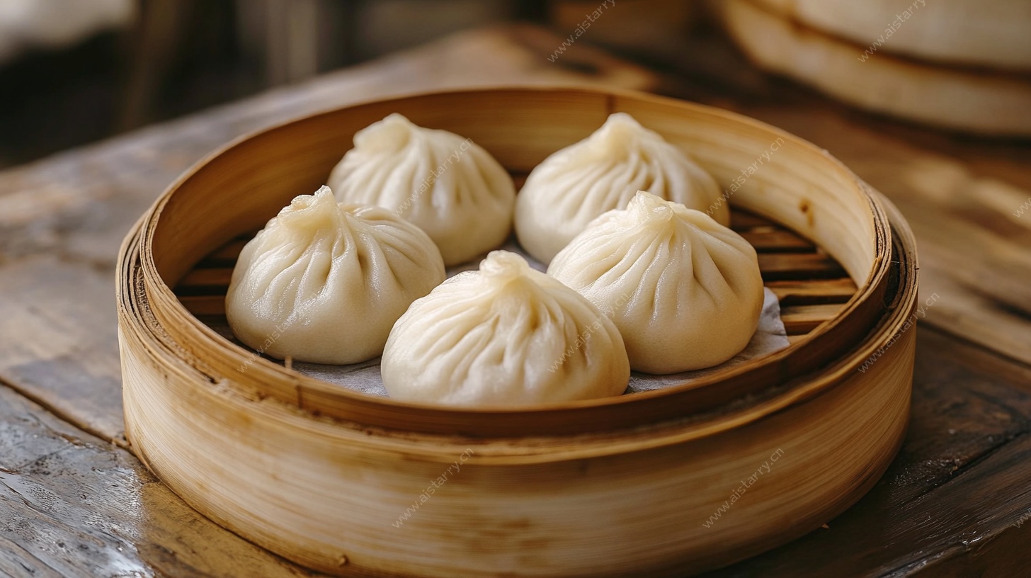竹笼中的美味小笼包