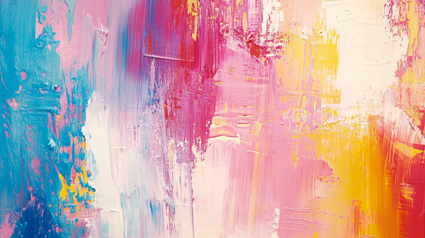 多彩抽象油画纹理背景