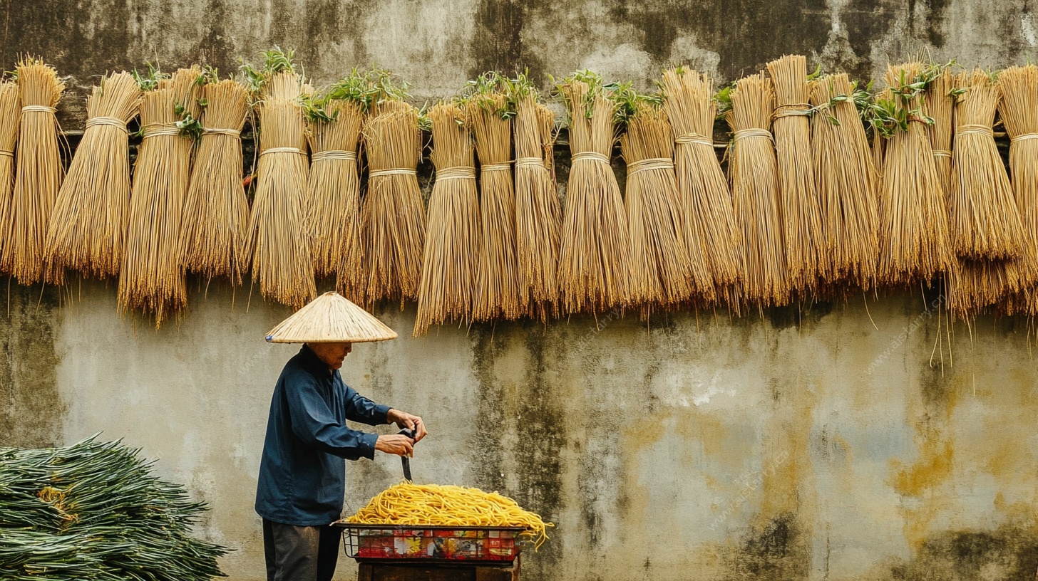 手工制扫帚的传统匠人