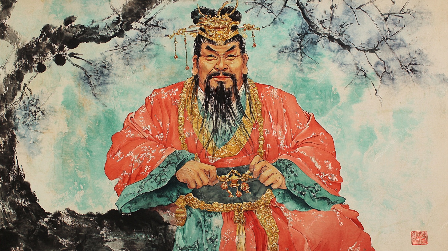 中式古典帝王画像