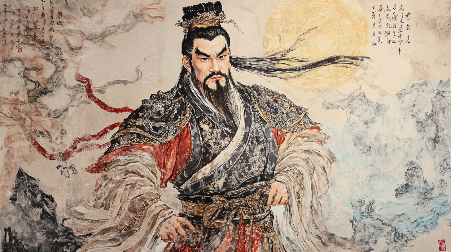 帝王形象古风画作