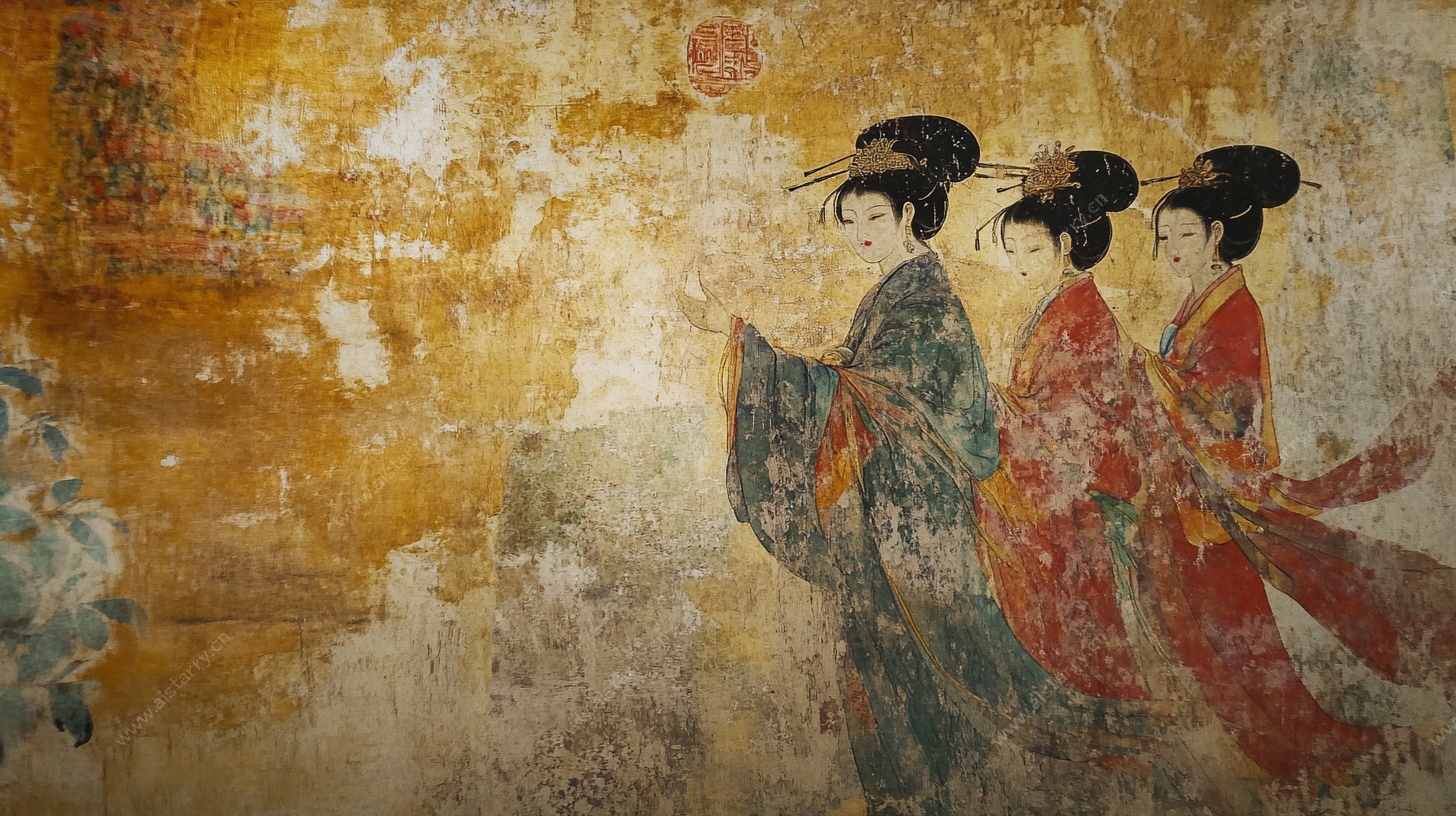 唐代仕女壁画艺术风采