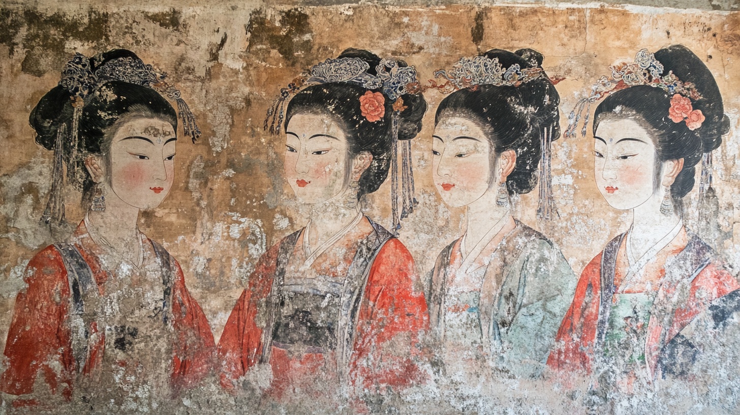 唐代仕女壁画