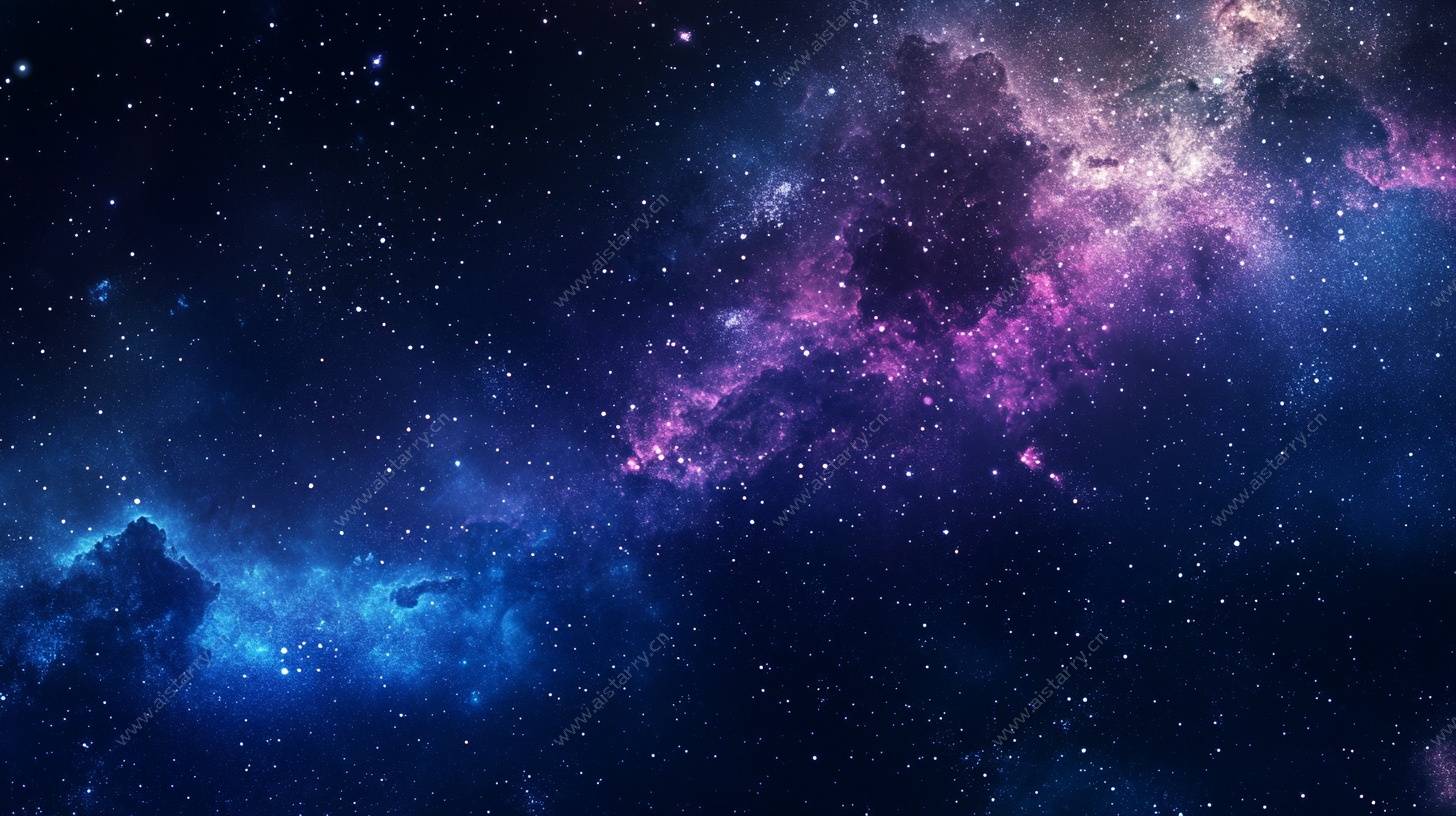 梦幻绚丽星空背景图