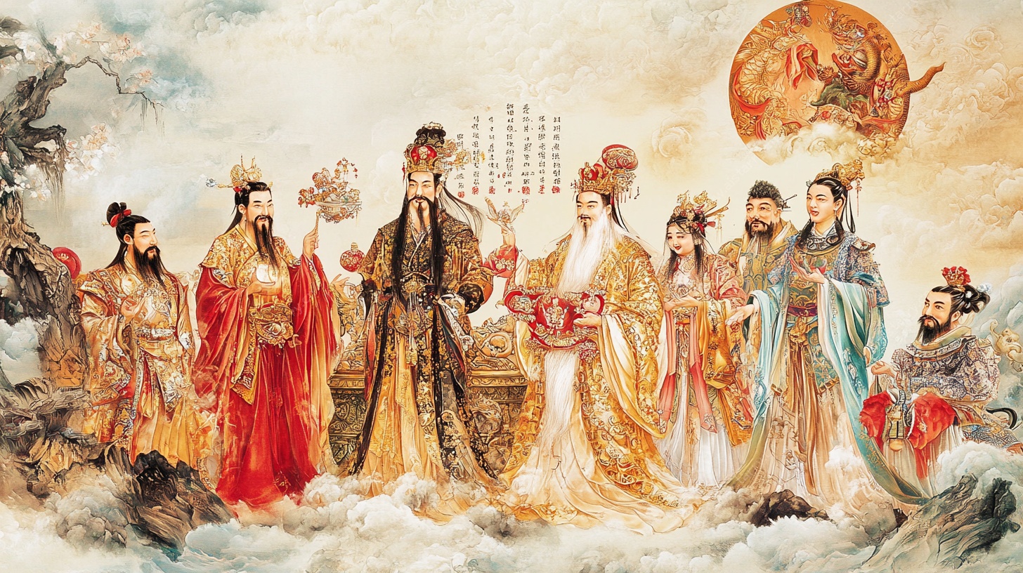 八仙过海群仙图