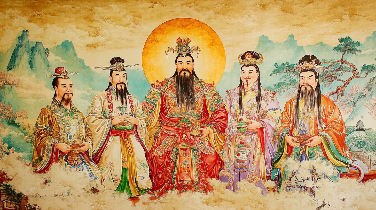 道教众神壁画形象