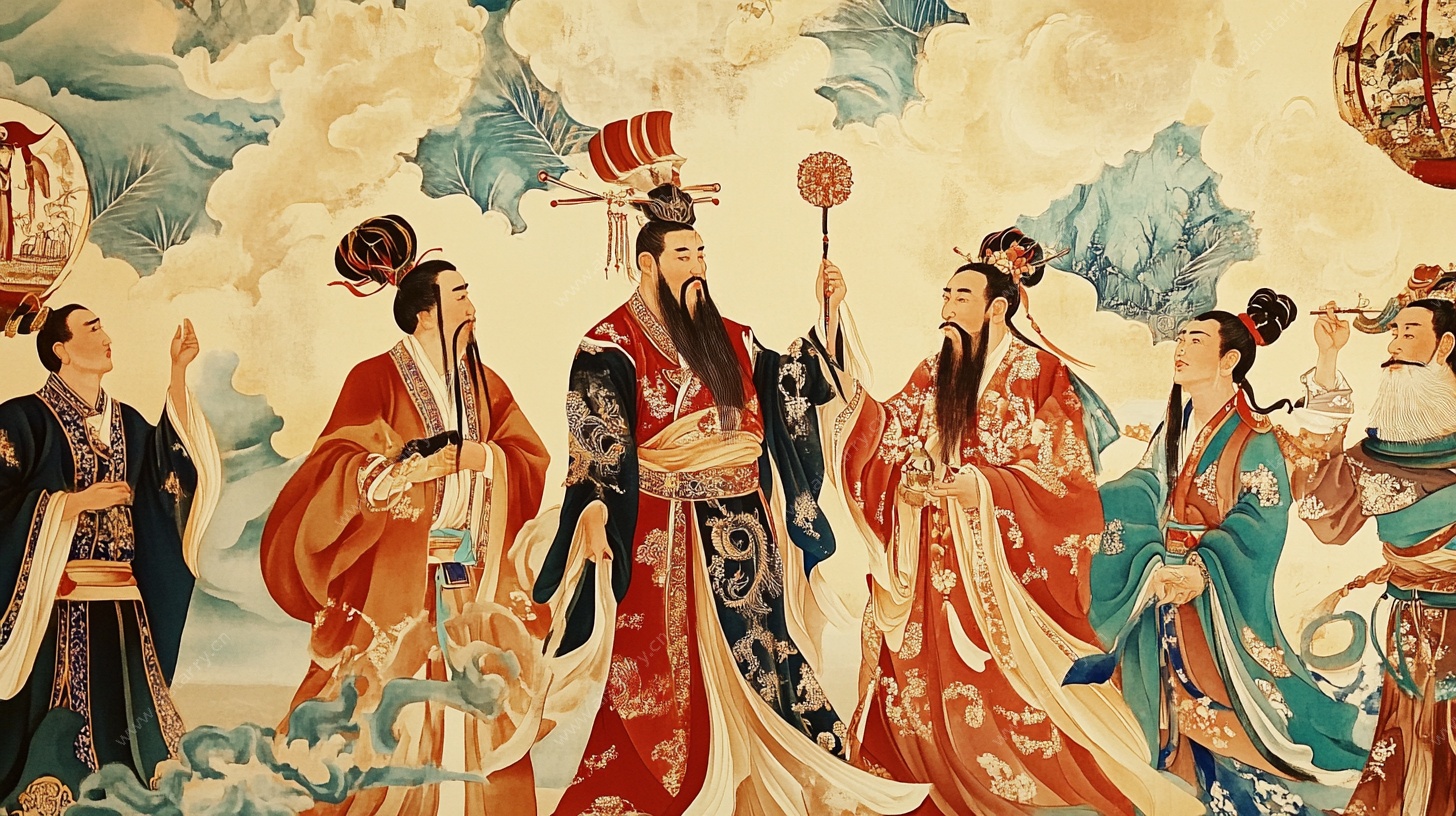 古代帝王群臣图