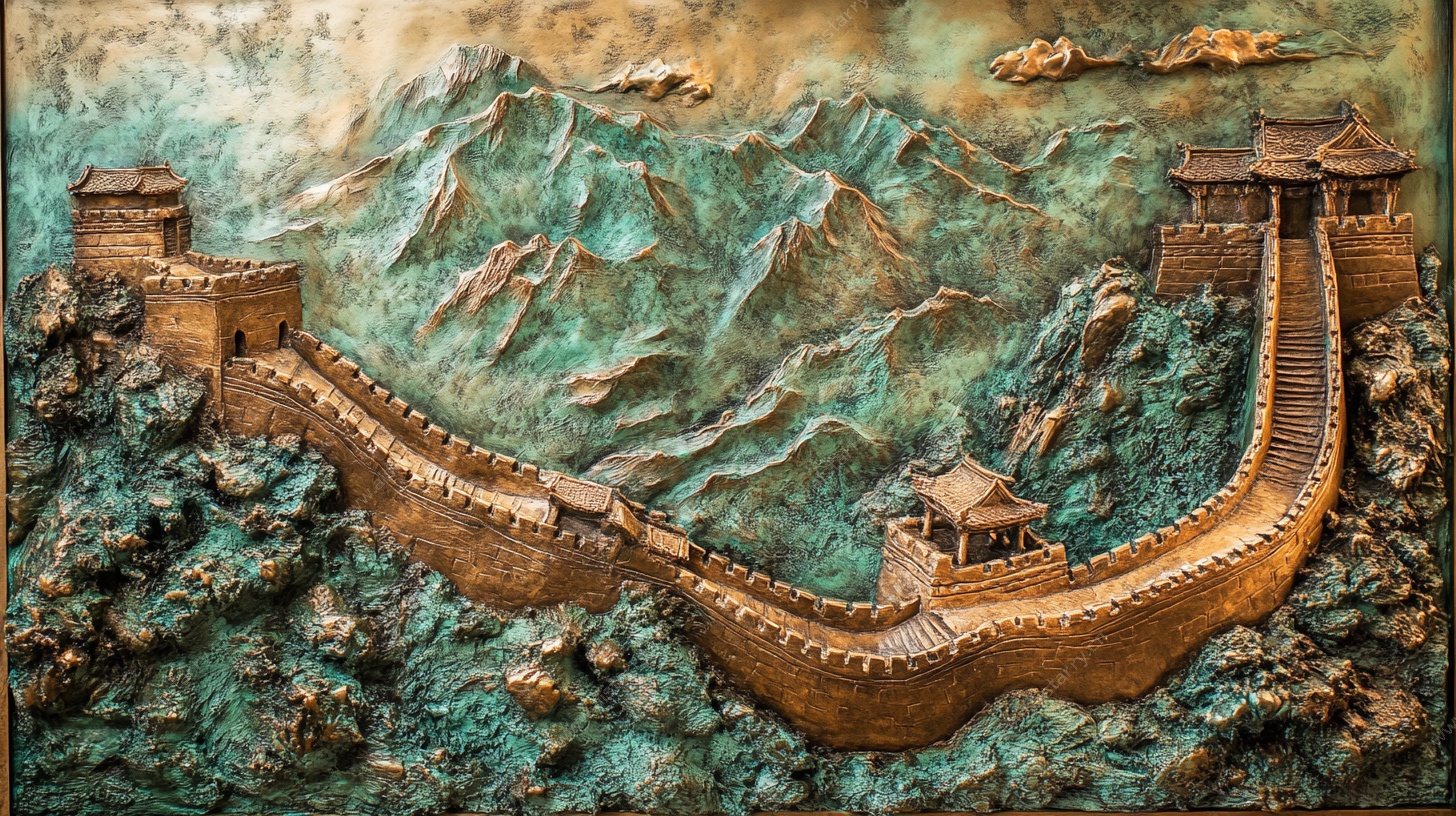 立体浮雕长城艺术作品