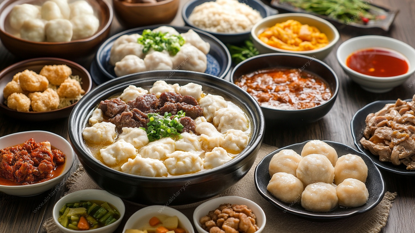 中式美食盛宴多样面点