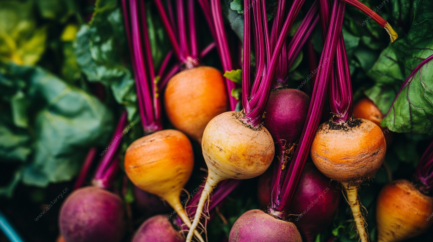 多彩甜菜特写