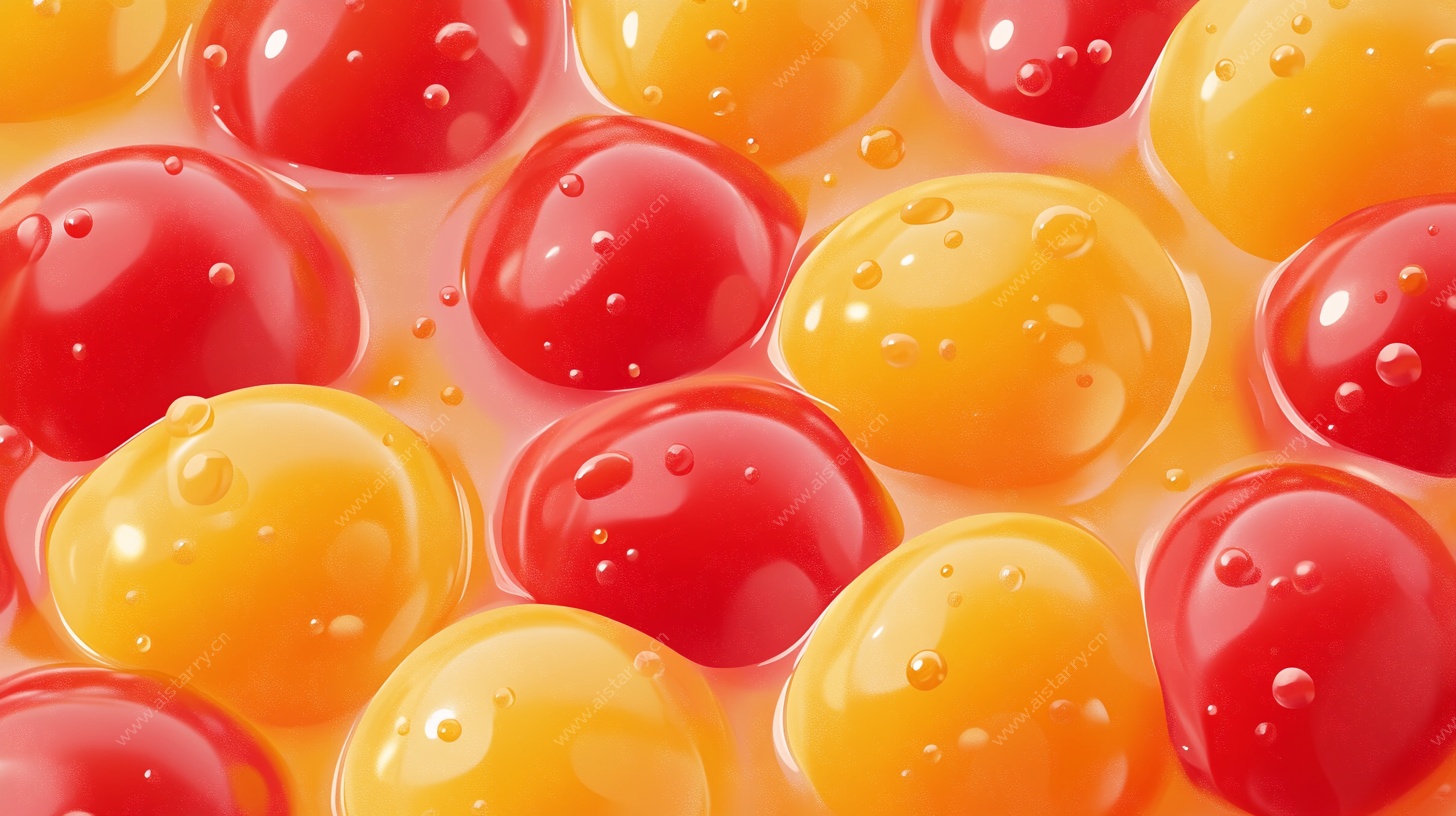 多彩果冻球的视觉盛宴