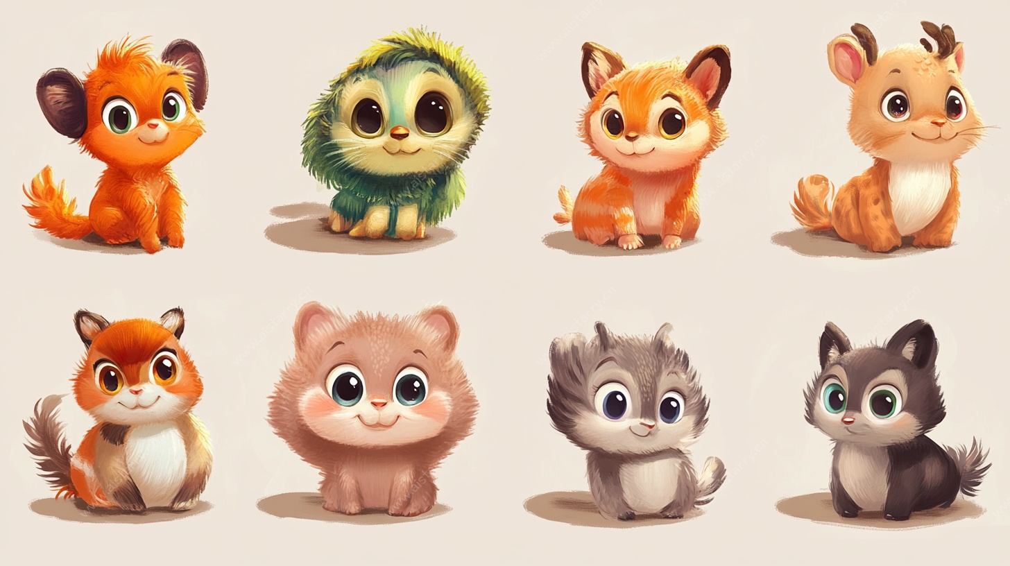 可爱萌宠卡通形象集合