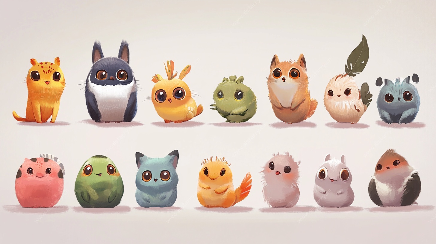 可爱萌趣小动物集合