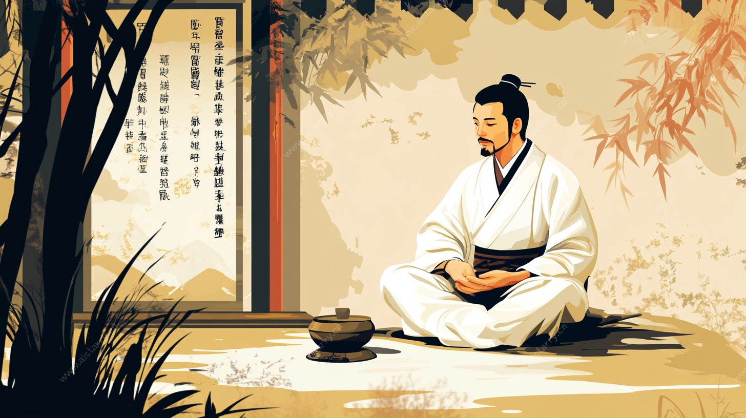 古人静思图