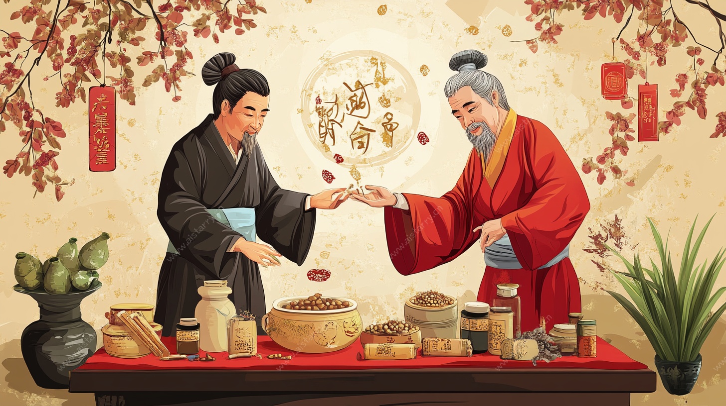 中医师徒传承中药辨识场景