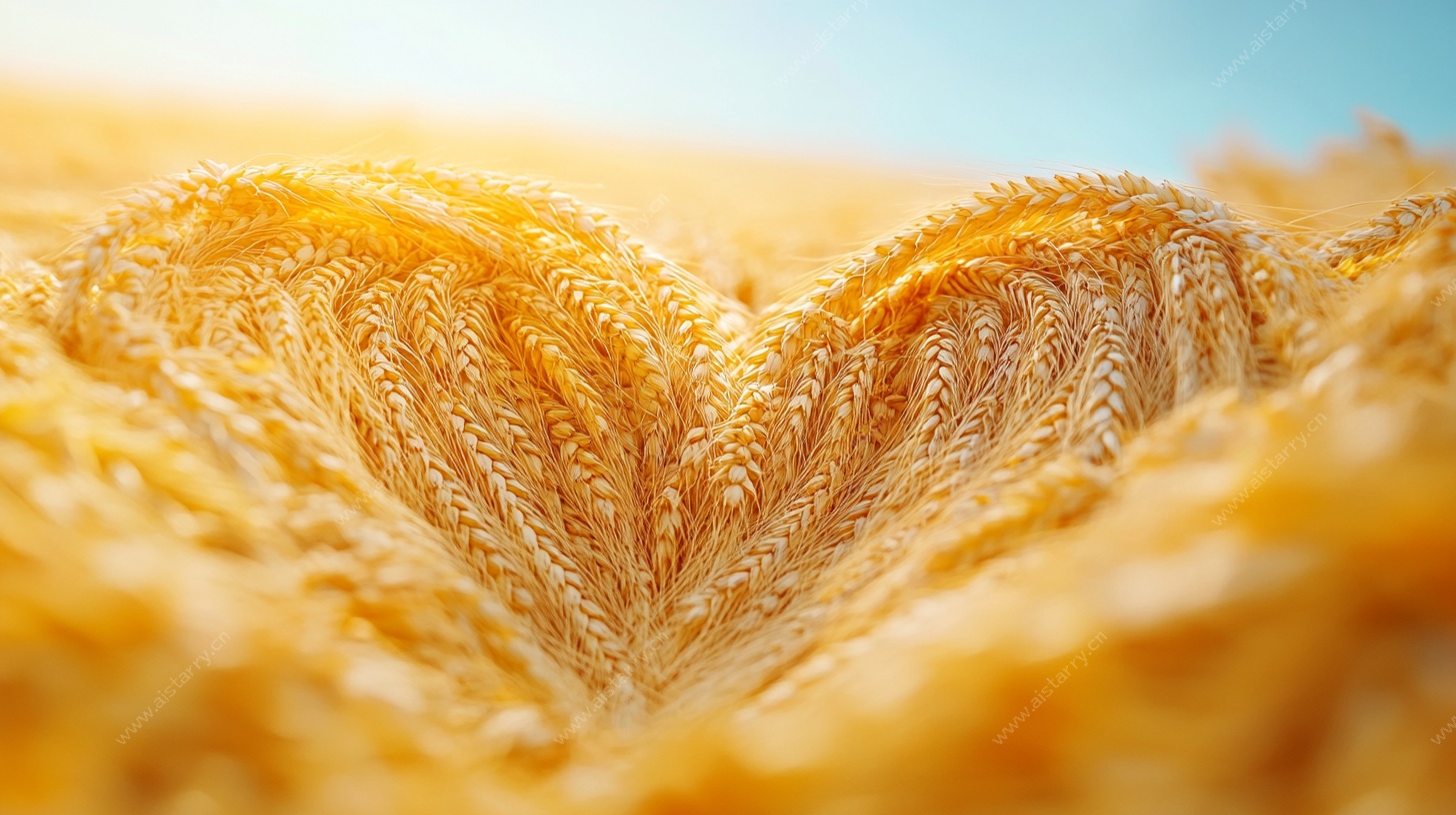 心形毛绒纹理特写