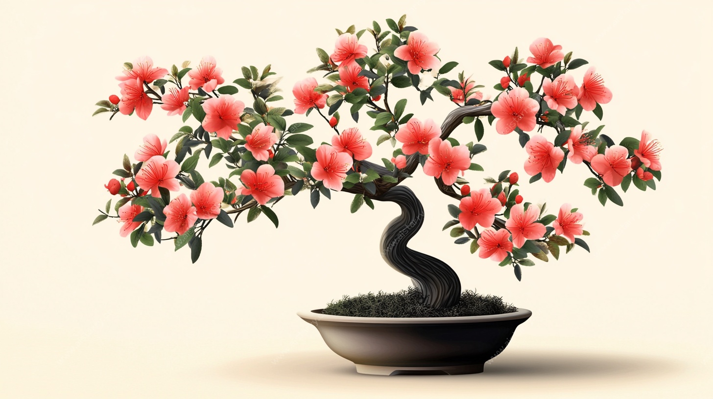 繁花似锦的中式盆景