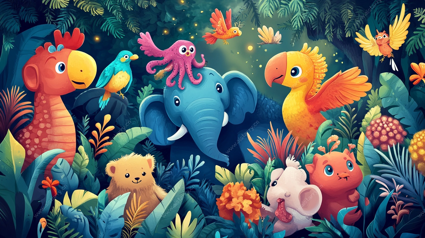 奇幻森林动物大聚会