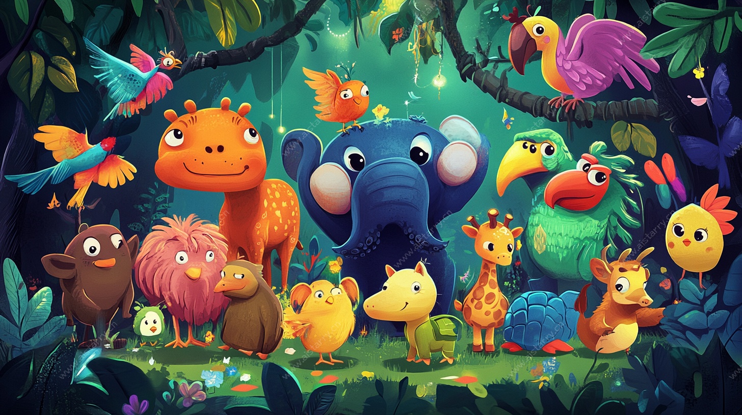 森林动物大聚会