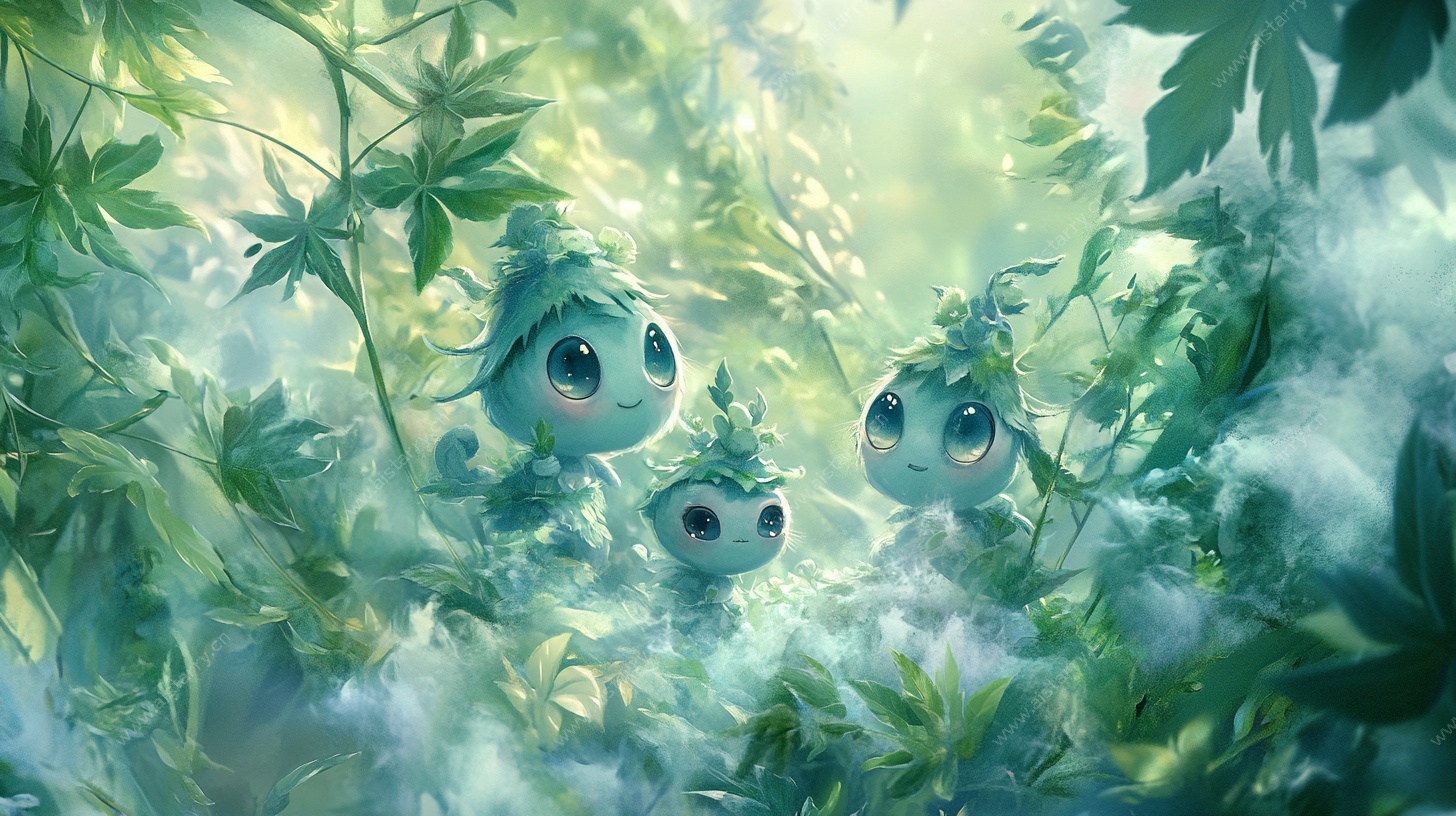 森林中的精灵小生物