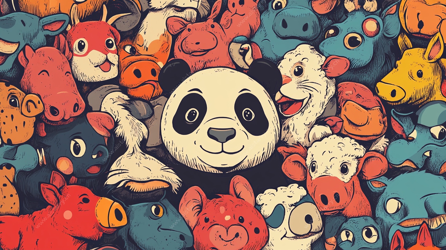 熊猫领衔的多彩动物大集合