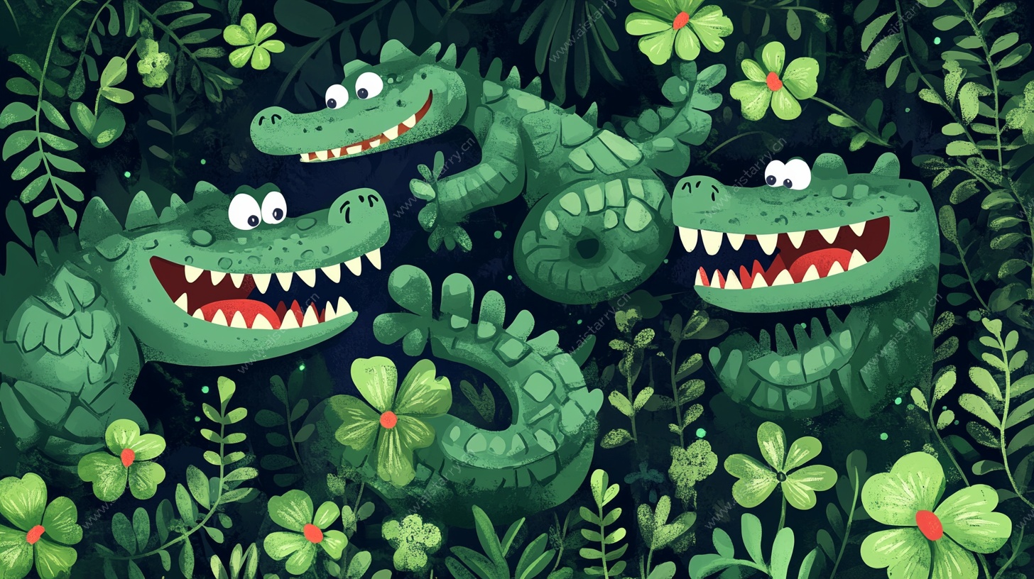 丛林中的欢乐鳄鱼