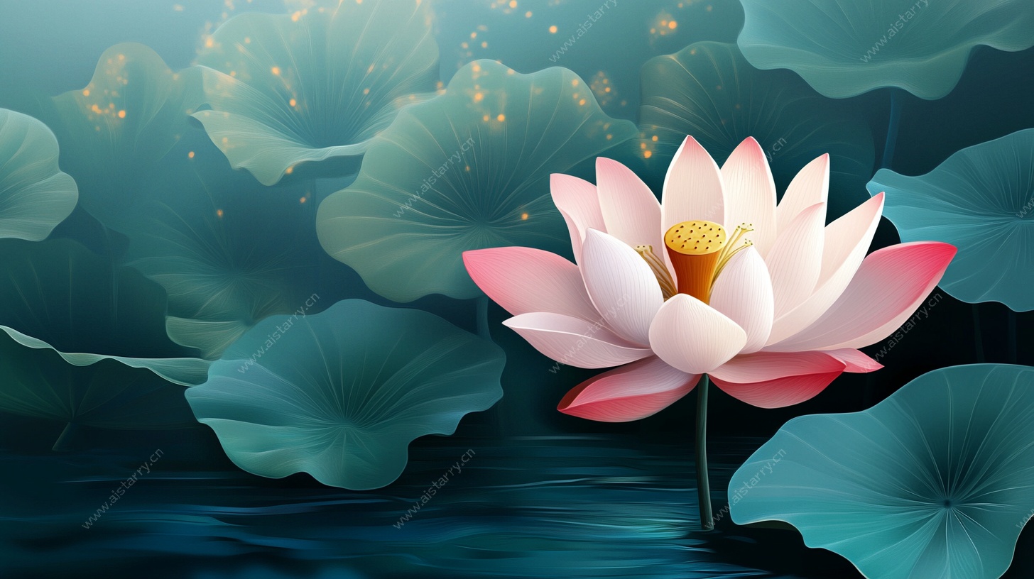 绽放的梦幻莲花