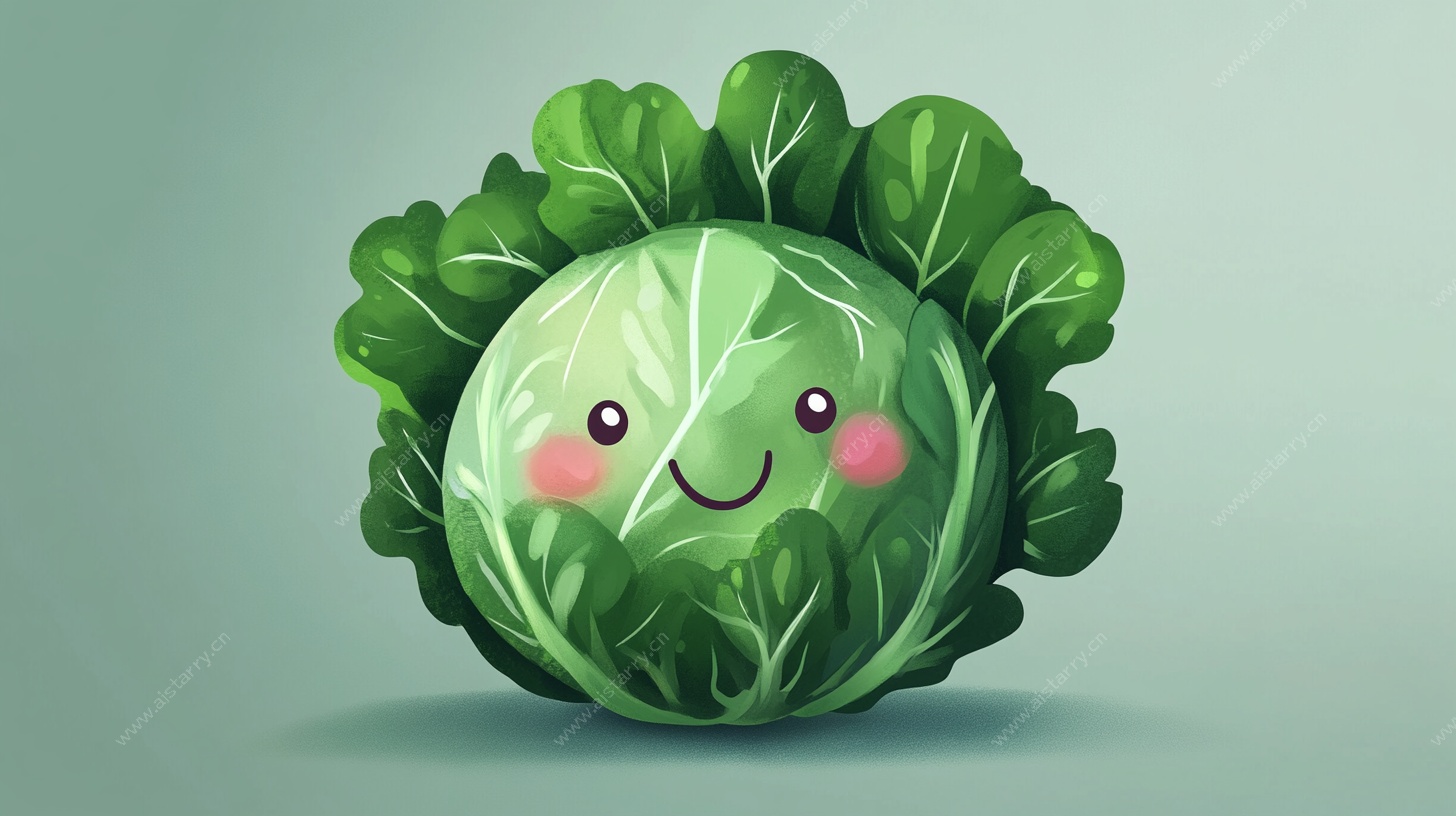 可爱卷心菜卡通形象