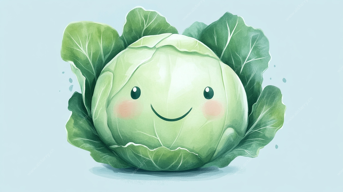 可爱卷心菜卡通形象