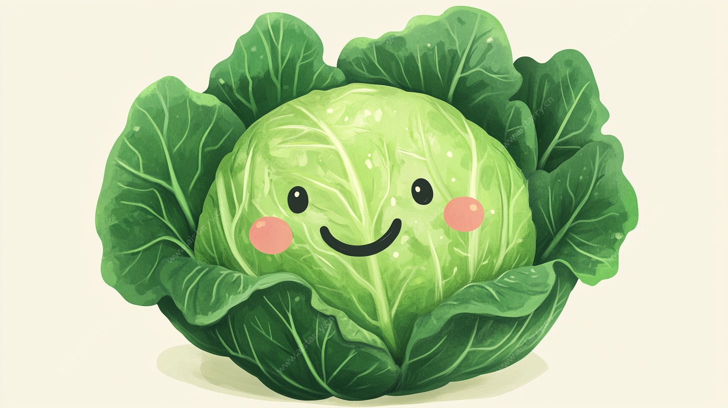 可爱卷心菜卡通形象