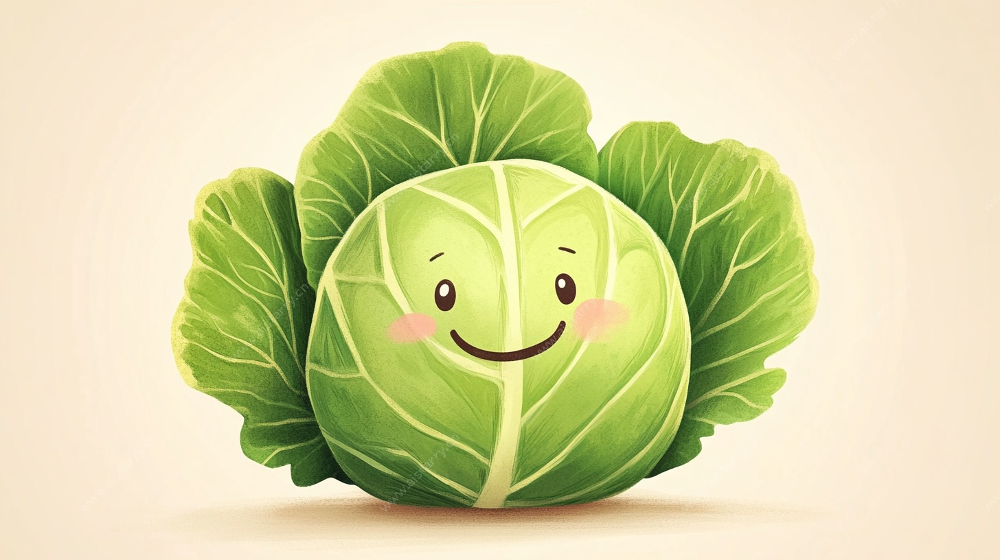可爱卷心菜卡通形象