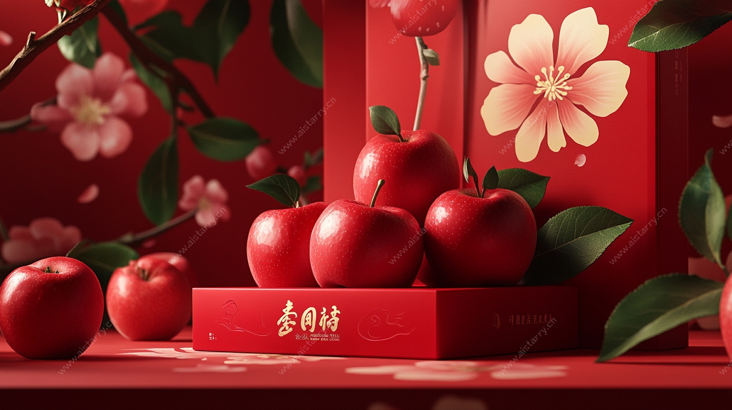 红盒苹果贺新春景象