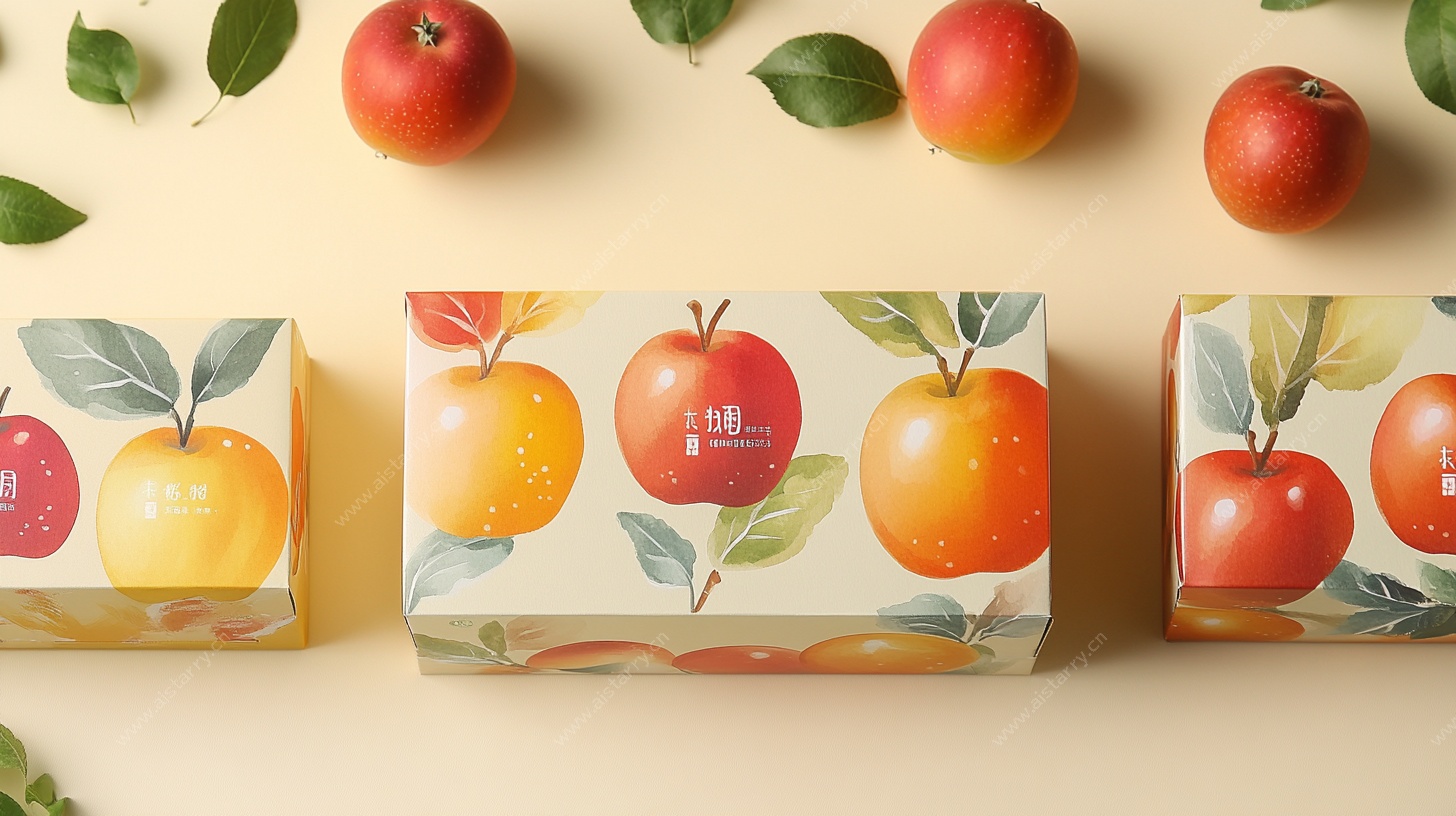 水果风精美包装盒展示