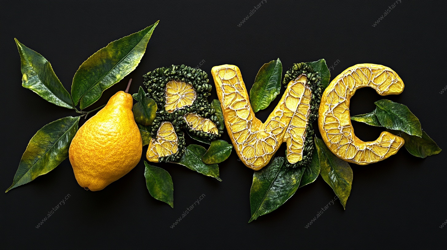 柠檬树叶拼成的 RVC