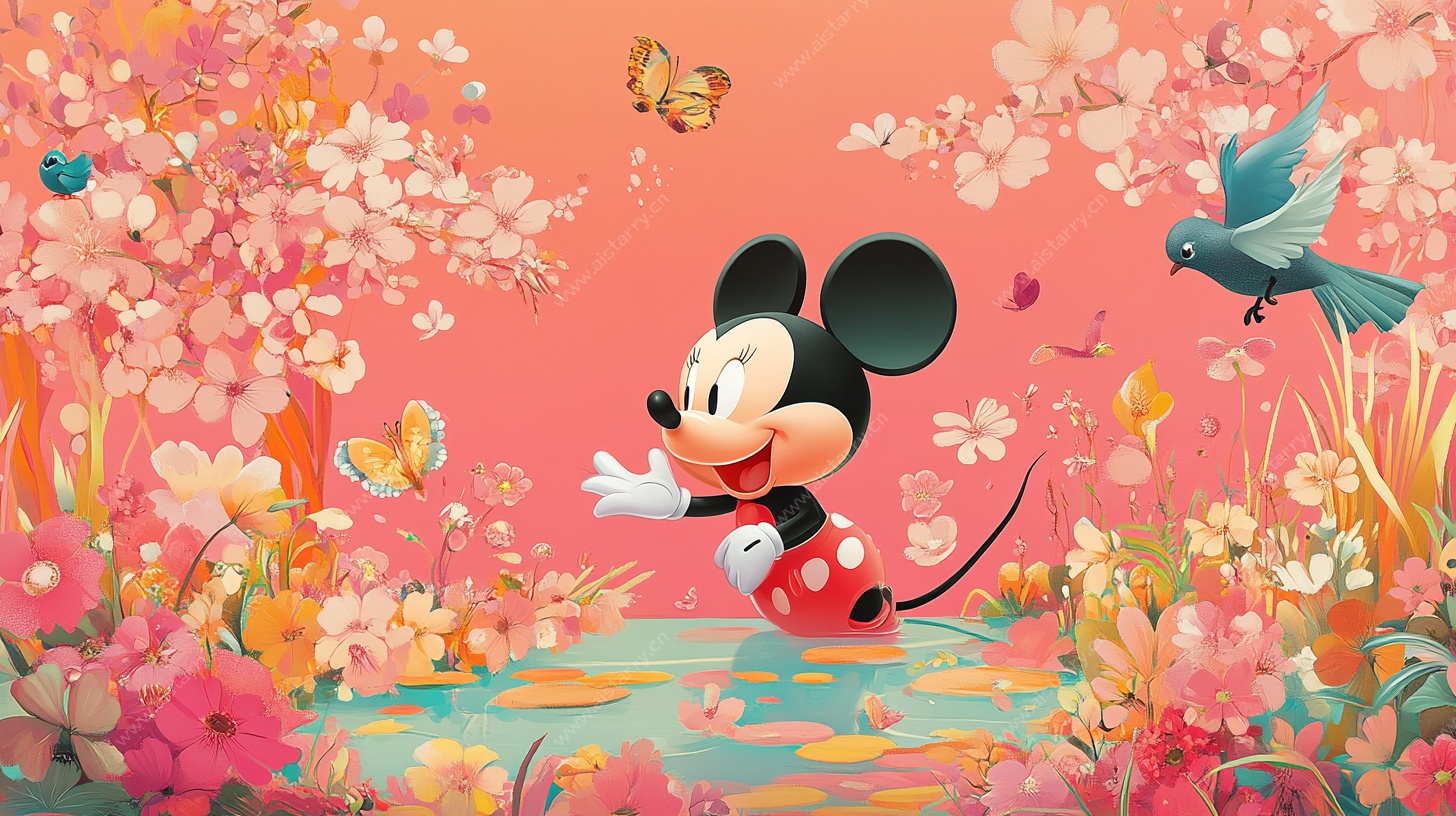 米奇漫步烂漫花海