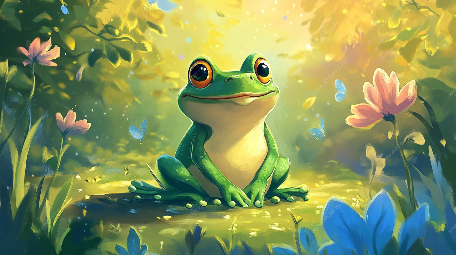 田园中的萌趣青蛙