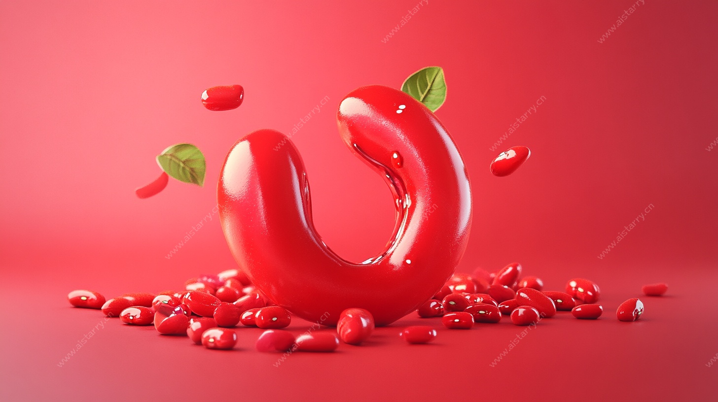 弯曲红辣椒创意3D场景