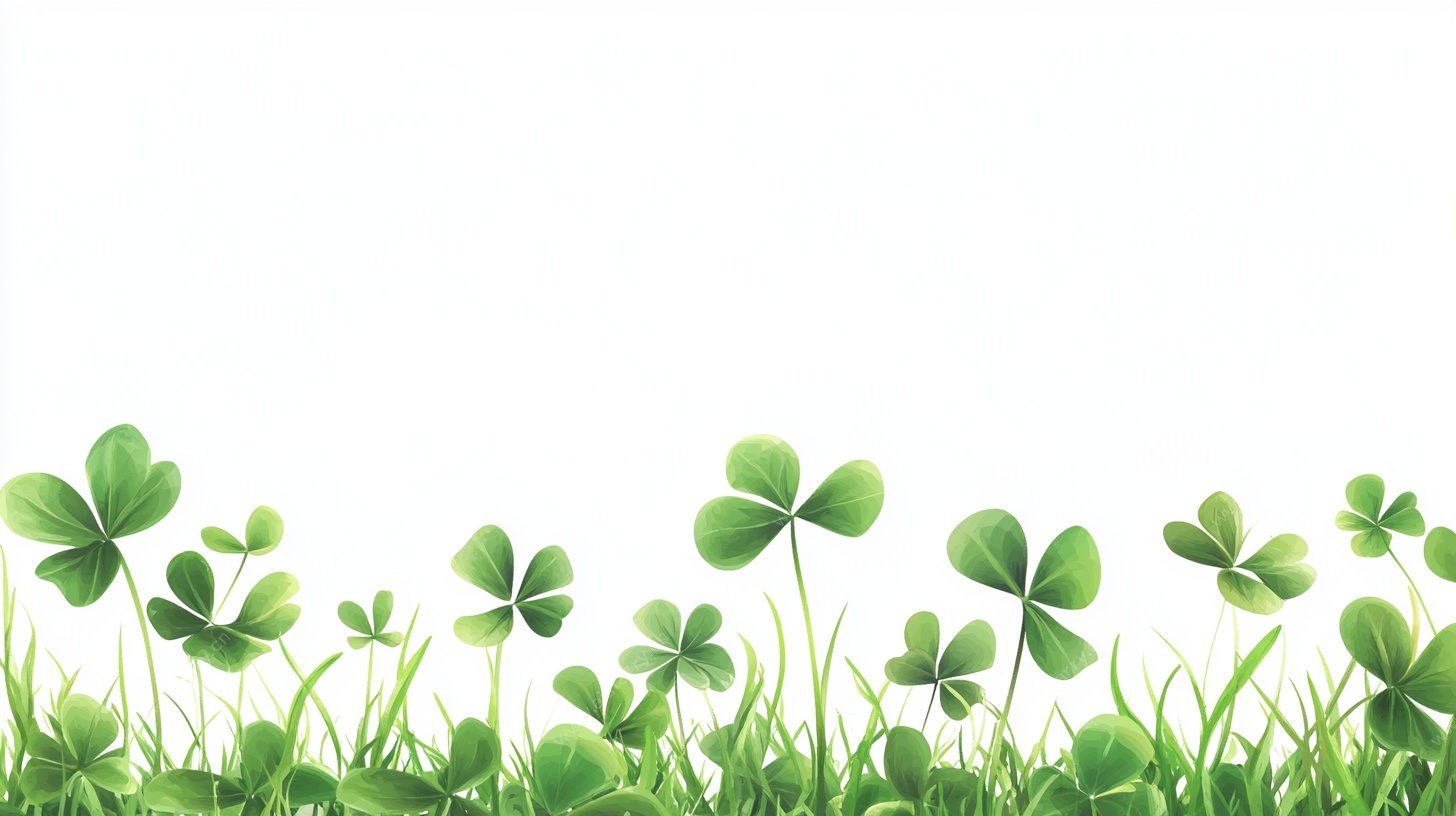 清新三叶草草地背景图