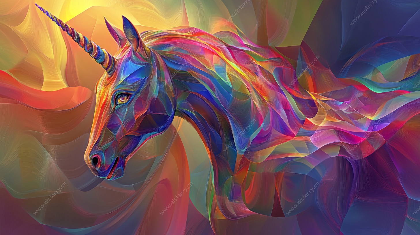 梦幻独角兽 绚丽色彩绘就
