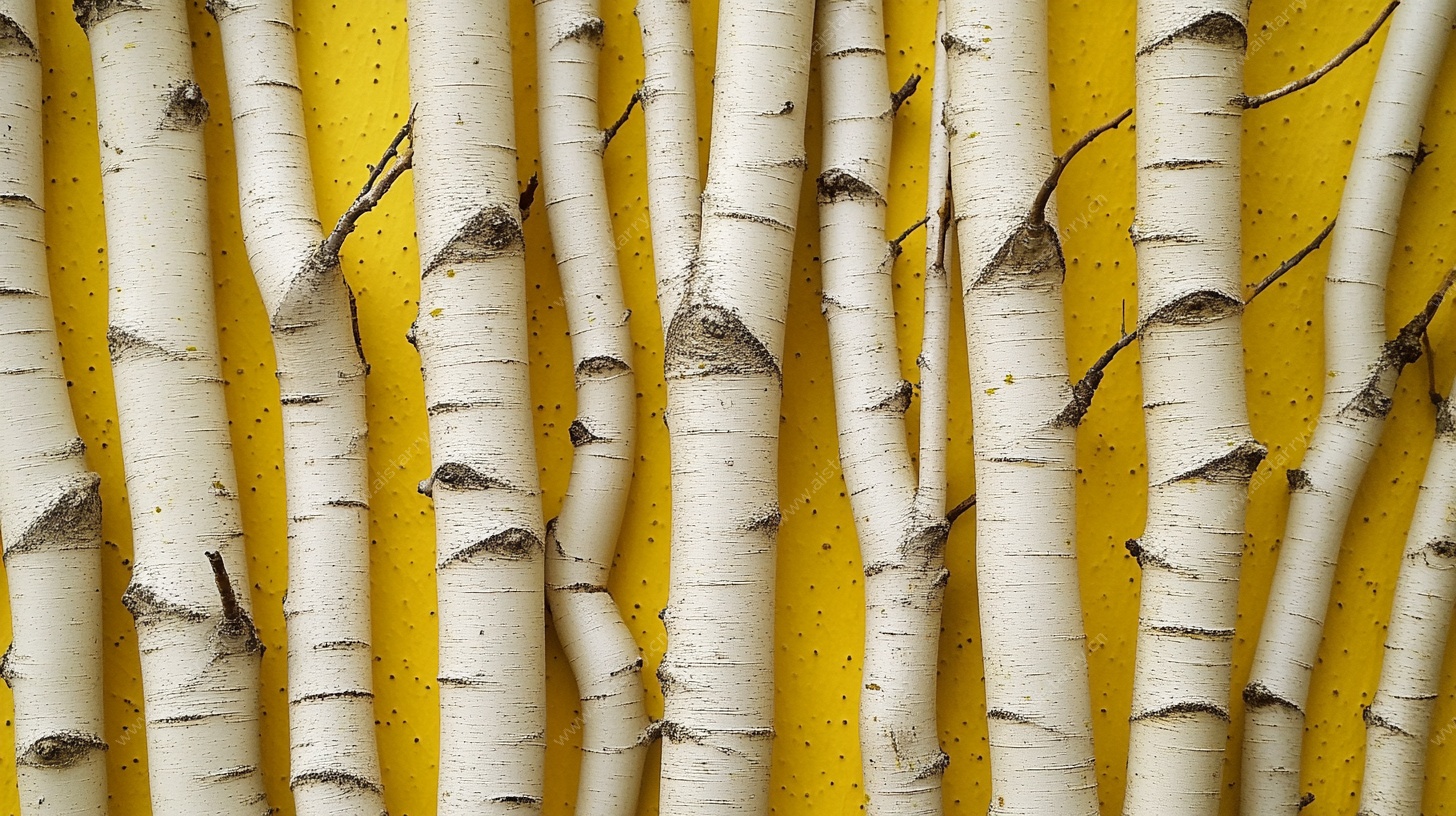 竖排白桦树干背景图