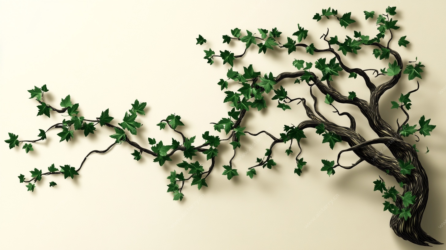 立体绿植墙饰艺术作品