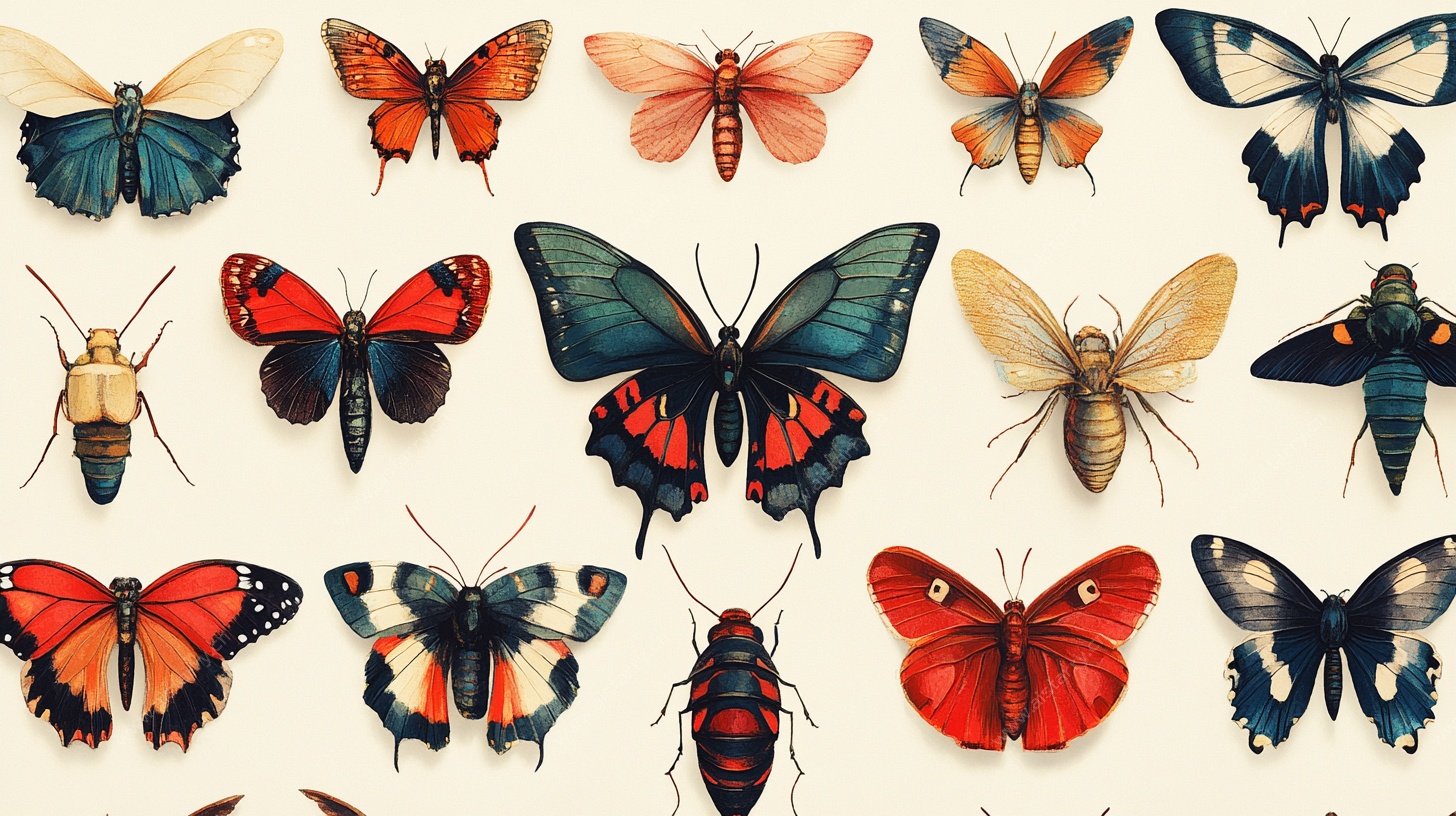 多彩昆虫插画集合