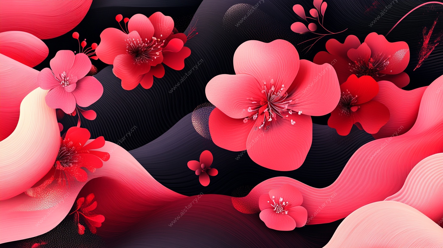 繁花舞动的梦幻韵律