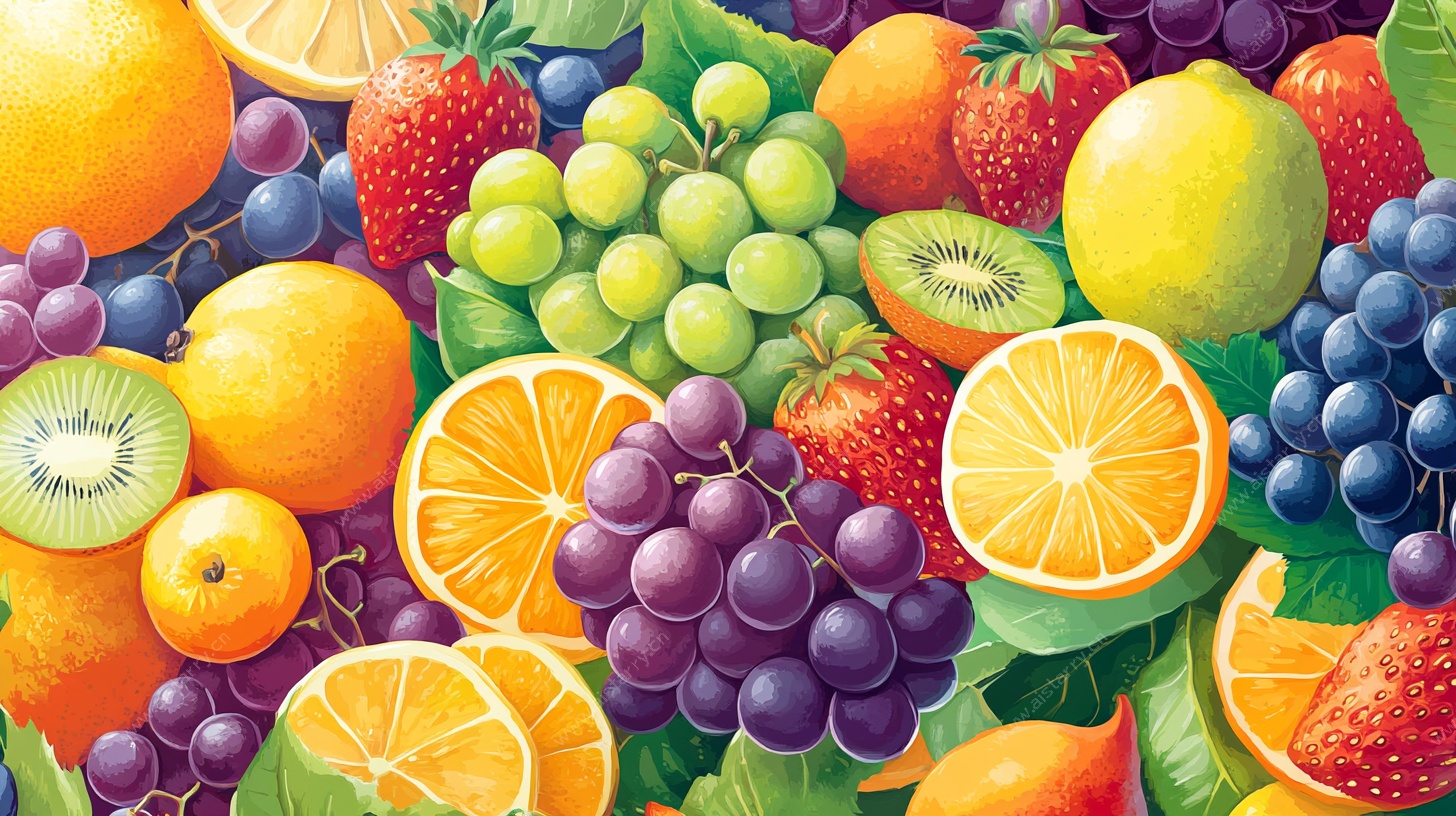 缤纷水果插画盛宴
