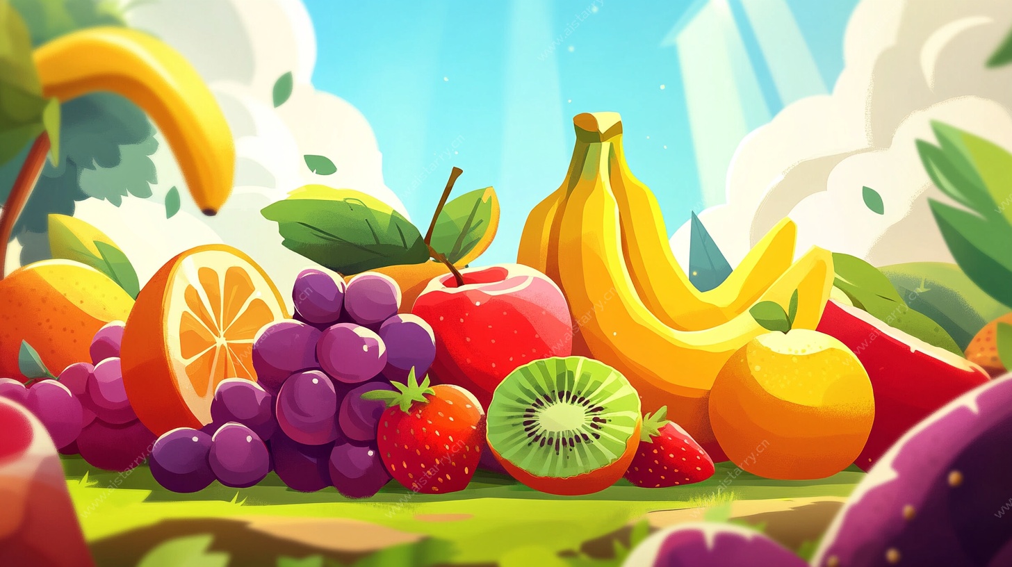 缤纷水果插画